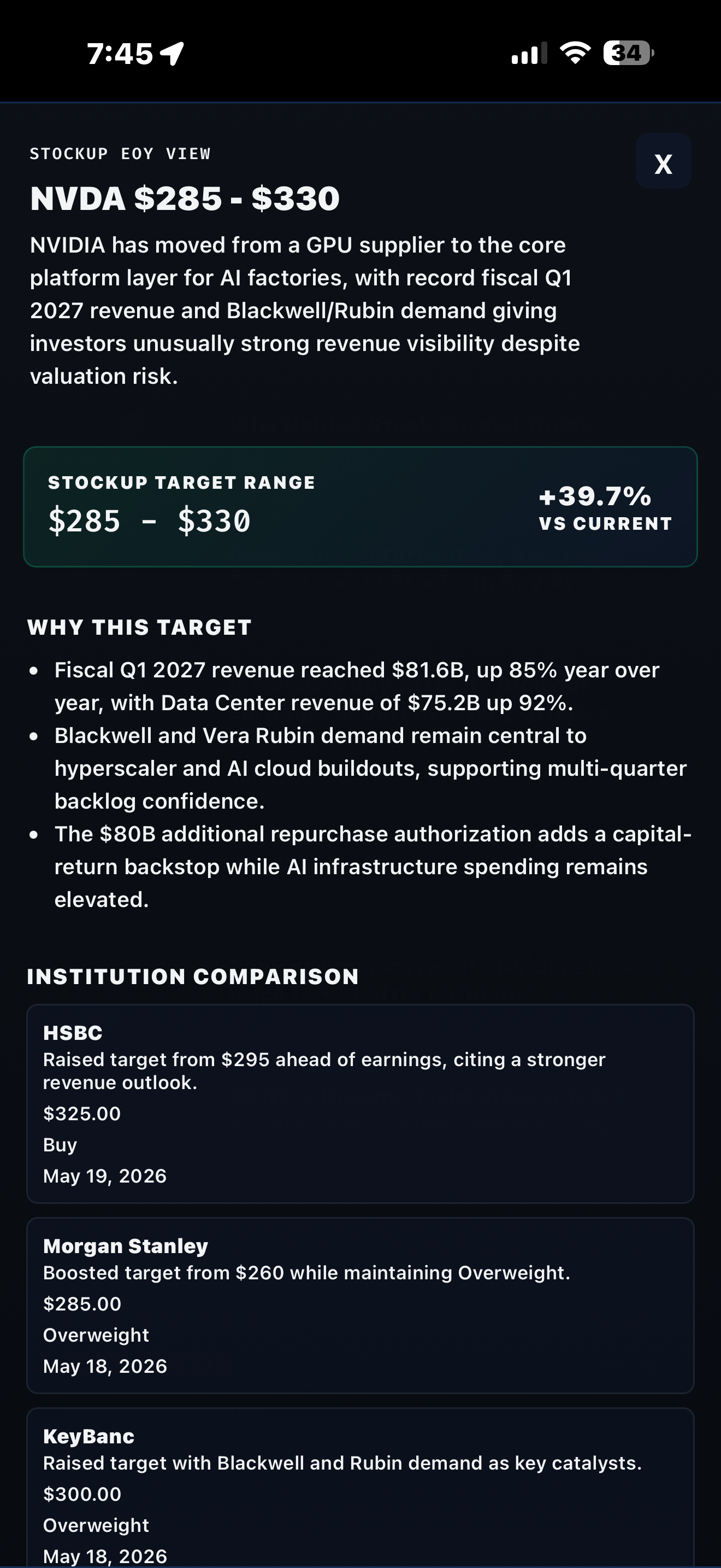 StockUp EOY View mobile screenshot